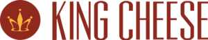 King cheese logo with yellow crown.