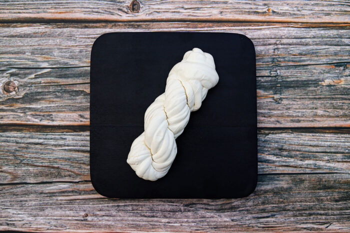 Seedless string cheese on a platter from King Cheese.